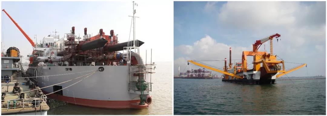 七一一所參與研發(fā)的部分疏浚設備