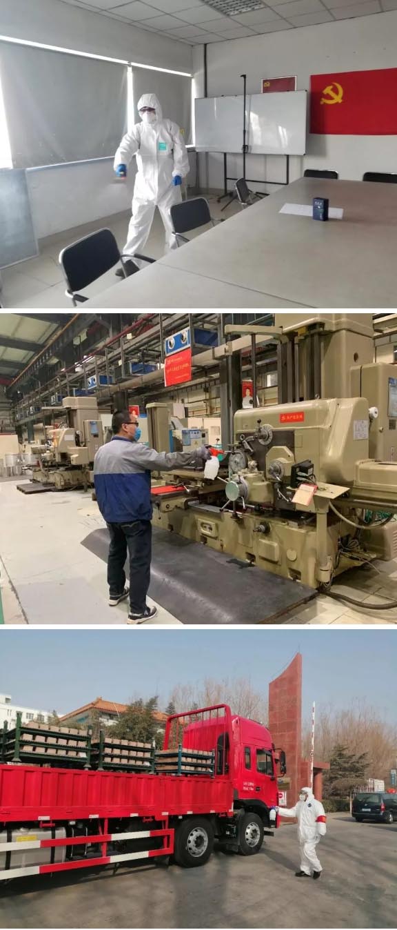 公共區(qū)域、生產(chǎn)車間：消毒、消毒、消毒